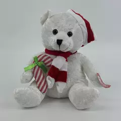 Cuddly Cousins Polar Bear Christmas Plush Stuffed Animal Toy 10 Inch