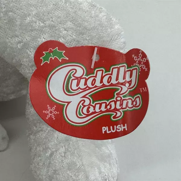 Cuddly Cousins Polar Bear Christmas Plush Stuffed Animal Toy 10 Inch