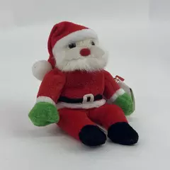 2002 Ty Jingle Beanies Santa Plush Christmas Ornament 5" Plush Retired