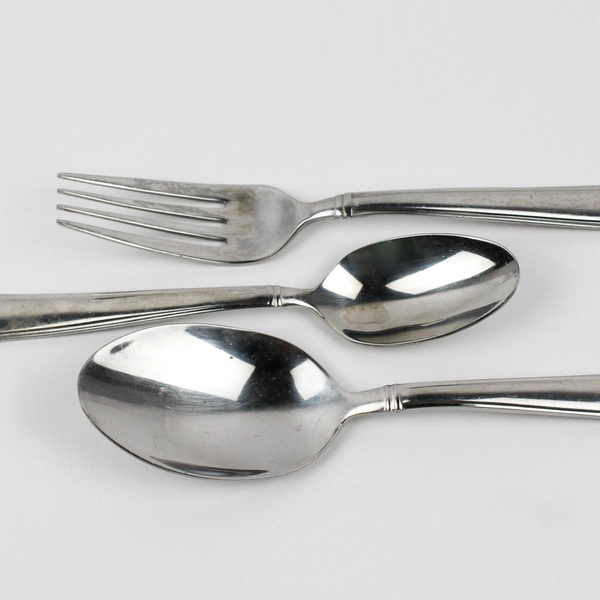 Lot of 3 Cambridge Silver Jenna Mirror Pattern Fork Serving Spoon Teaspoon SS