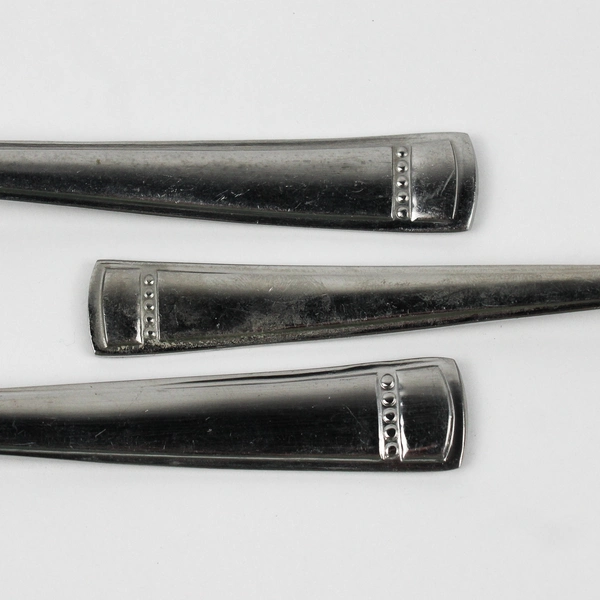 Lot of 3 Cambridge Silver Jenna Mirror Pattern Fork Serving Spoon Teaspoon SS