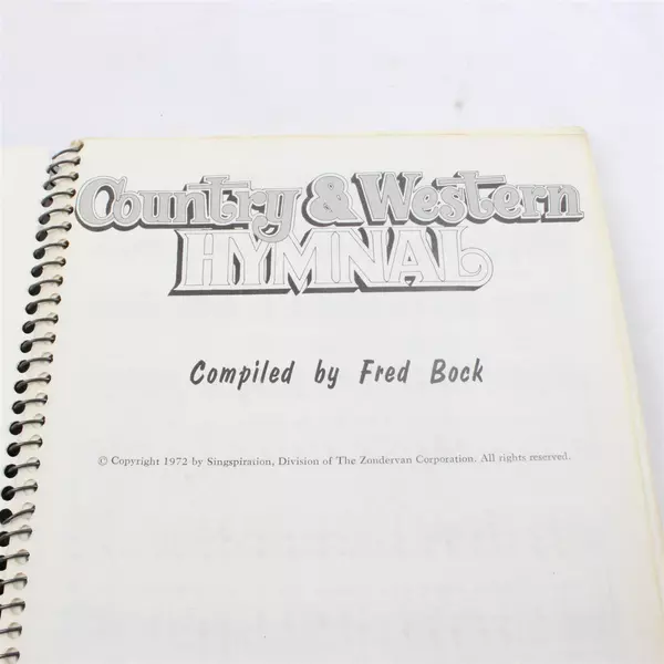 Country & Western Hymnal Singspiration Song Book 1972 Spiral Bound Paperback