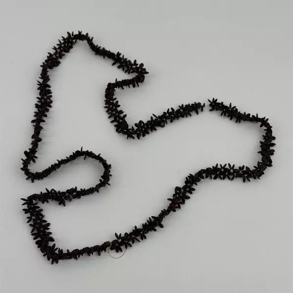 Hawaiian Brown Koa Seed Strand Necklace 51 Inch