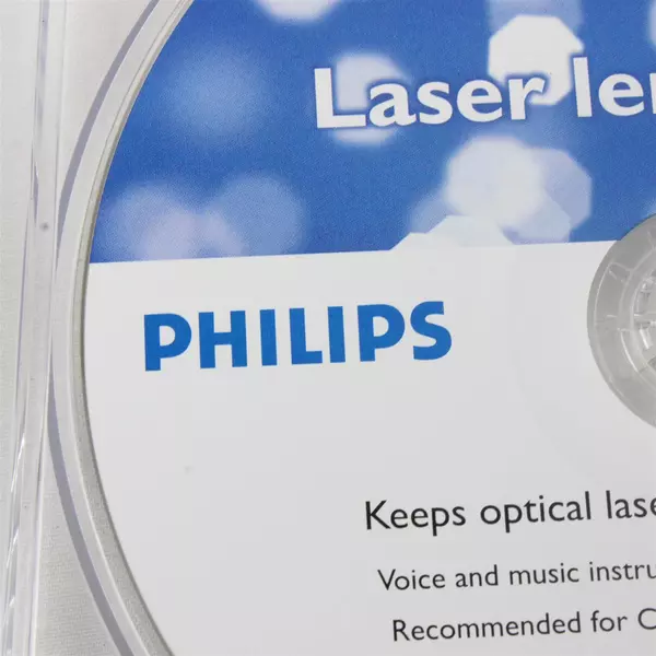 Philips Laser Lens Cleaner Disc for CD DVD Players with Brush
