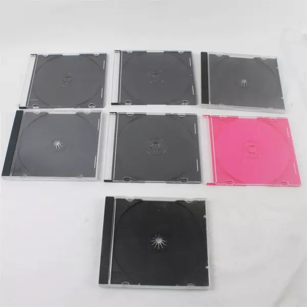 Set of 7 10.4mm Clear Single CD/DVD Jewel Cases