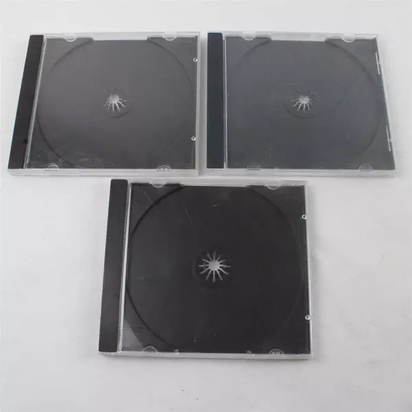Set of 7 10.4mm Clear Single CD/DVD Jewel Cases