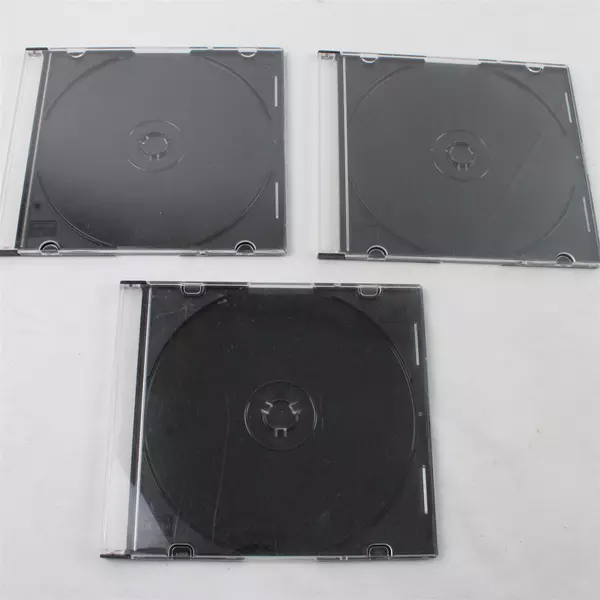 Set of 7 10.4mm Clear Single CD/DVD Jewel Cases