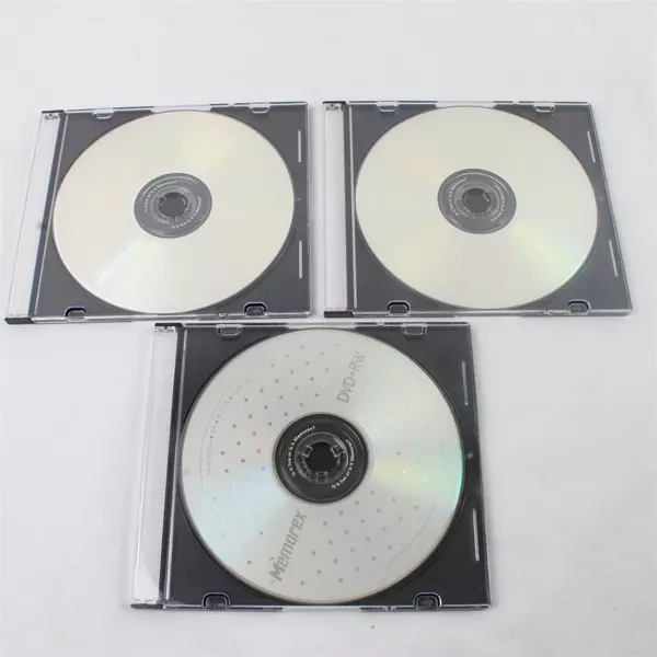 Set of 3 Memorex DVD-RW 4X 4.7GB 120min Blank Discs New