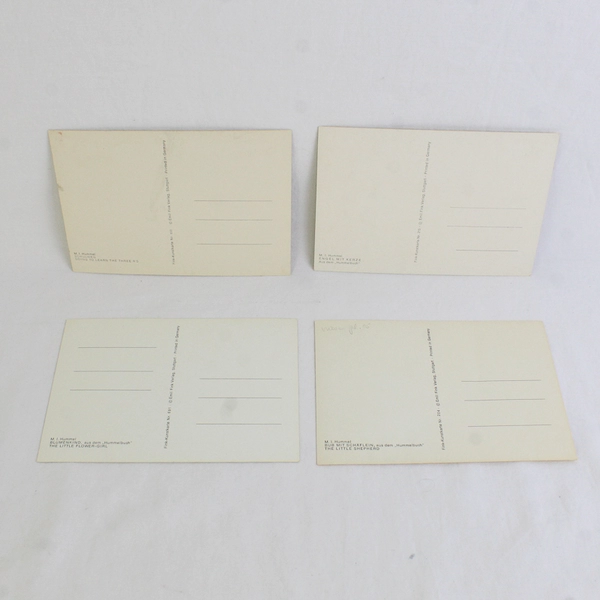 Lot of 7 Vintage M.I. Hummel Postcards Child Illustrations Unused