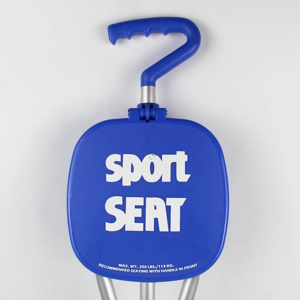 Unbranded Sport Seat Folding Seat and Walking Stick Blue Metal/Plastic Max 250lb