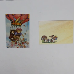 Vintage 1992 Pictura Graphica Boy Dog Hot Air Balloon Lisi Martin Birthday Card