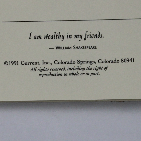 VTG 1991 Current Inc. Petals of Friendship Paper Booklet