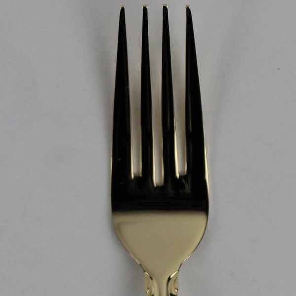 Set of 3 Cambridge Silver Jessica Stainless Gold Electroplate Dinner Forks New