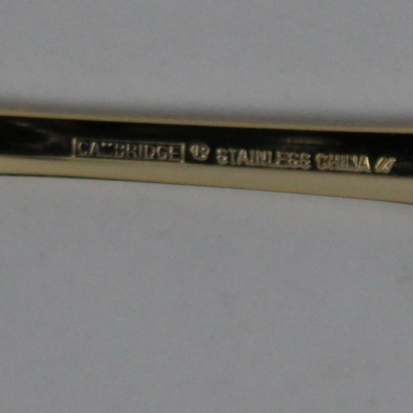 Set of 3 Cambridge Silver Jessica Stainless Gold Electroplate Dinner Forks New