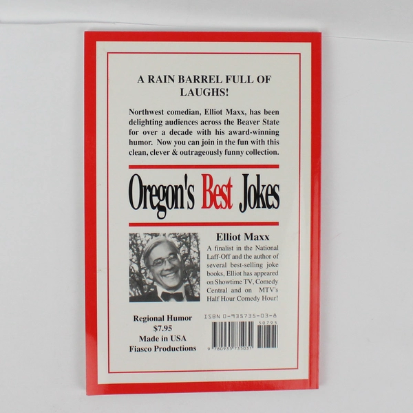 Oregon's Best Jokes by Elliot Maxx and Friends 1995 Paperback Good