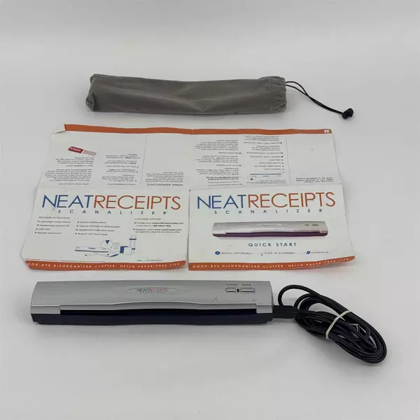Neat Receipts Scanalizer Mobile Scanner With Bag