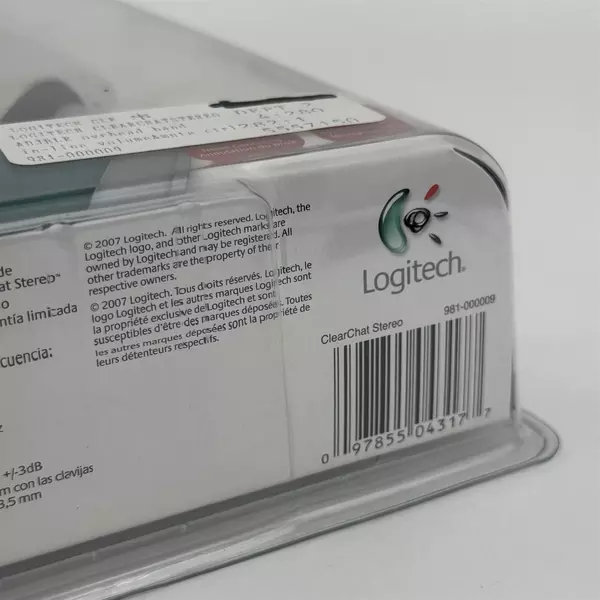 Logitech ClearChat Stereo PC Headset Rotating Microphone Windows XP Vista 2000