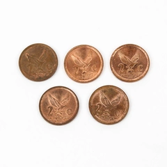 Lot of 5 South Africa 2 Cent Circulated Coins 1994 and 1997