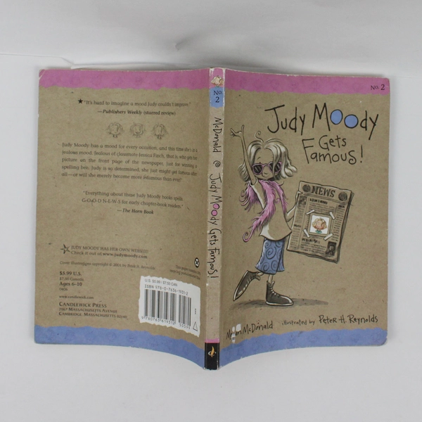 Judy Moody Gets Famous! by Megan McDonald Book #2 2006 PB Judy Moody Series