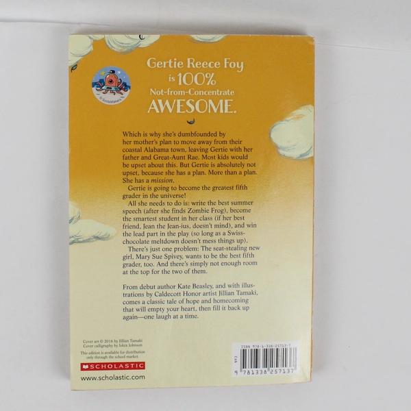 Scholastic Book Gertie's Leap to Greatness by Kate Beasley 2018 Paperback