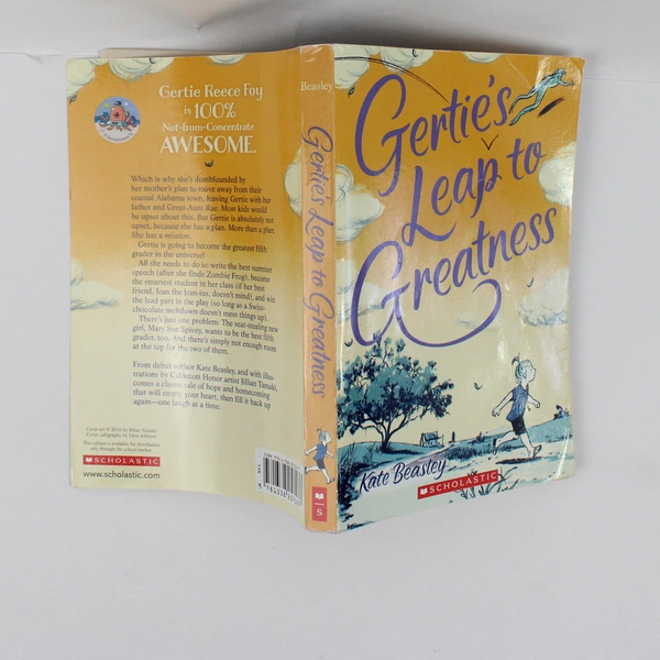 Scholastic Book Gertie's Leap to Greatness by Kate Beasley 2018 Paperback