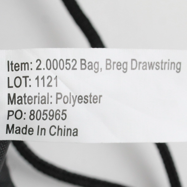 Lot of 4 Branded Black Drawstring Bags