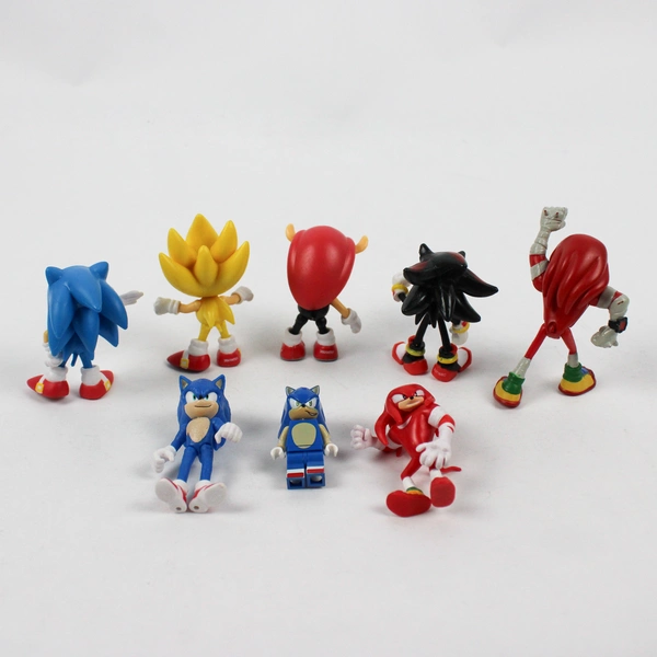 Lot of 8 Sega Jakks Sonic the Hedgehog Action Figurines