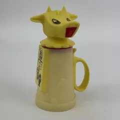 Vintage Whirley Industries Inc Yellow Plastic Moo Cow Creamer 