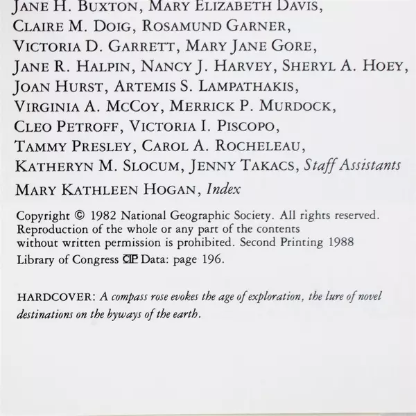 Secret Corners of the World National Geographic Society Hardcover 1982 