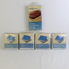 Lot of 5-pieces Storage Bags 4 Sets Sweaters & 1 Large Storage, Mainstay 1445005