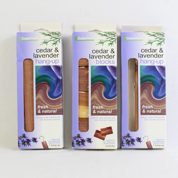 Cedar Fresh Lot of 1 Block (4) and 2 Hang-Ups, New