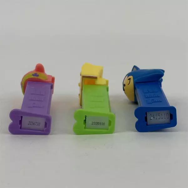 3 Pez Dispensers Sonic Sponge Bob Patrick Made In China And Hungary