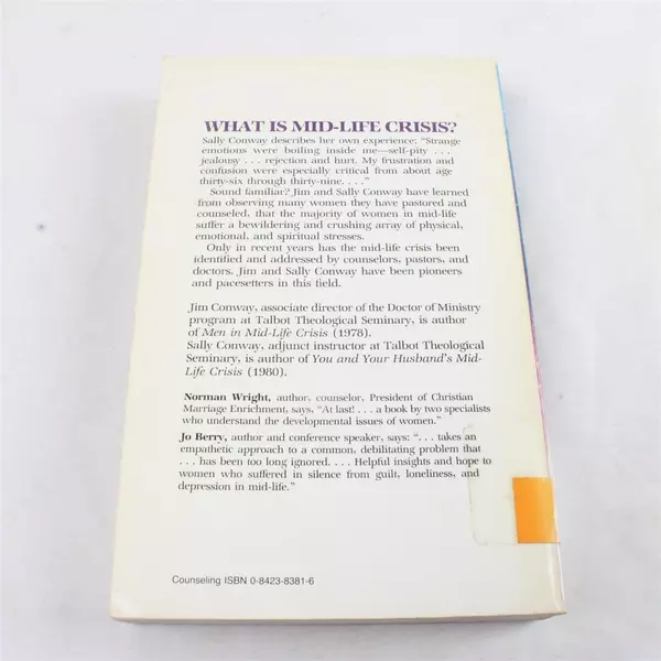 Women in Mid-Life Crisis by Jim & Sally Conway Paperback Former Library Book