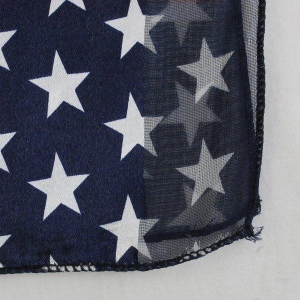 USA Stars & Stripes Flag Design Acrylic Scarf Knit 60” x 13.8"