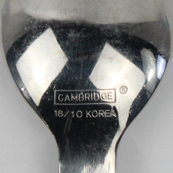 Lot of 3 Cambridge Silver Teaspoons 18/10 Stainless CBS123 Pattern Hammered 6.75