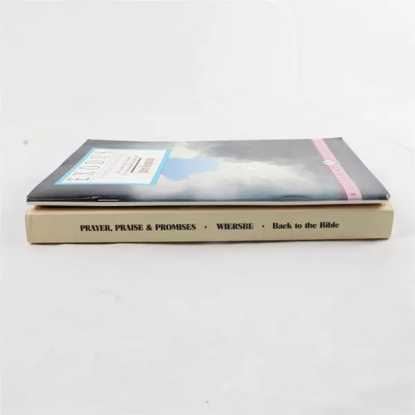 Lot of 2 Books Prayer, Praise & Promises and Exodus Learning to Trust God
