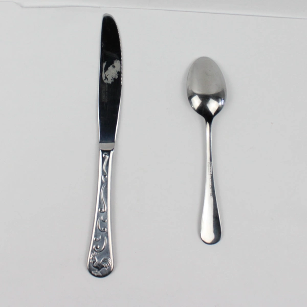 Lot of 2 Cambridge Silver CBS160 Pattern 1 Dinner Knife 1 Teaspoon SS Very Rare