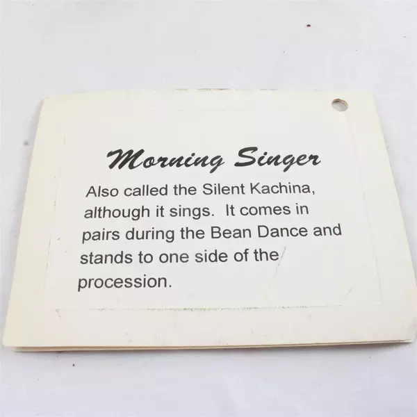 Handcrafted Native American Morning Singer Kachina Doll 10in Collectible