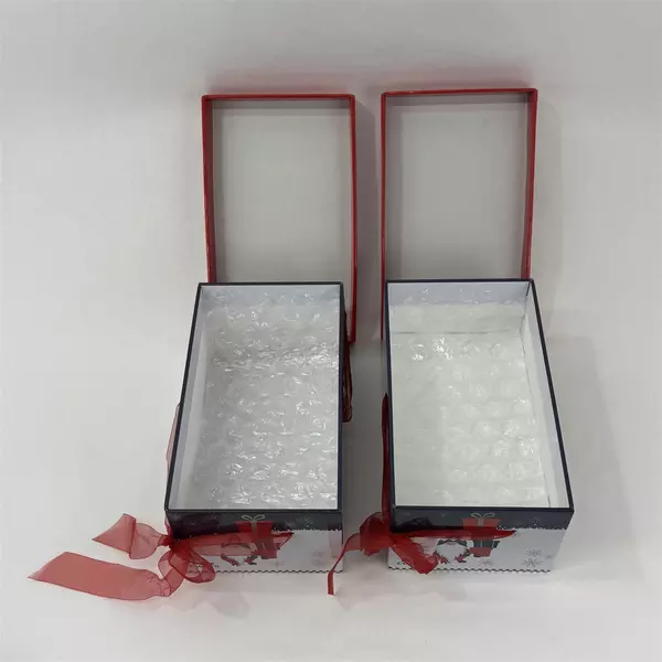 Lot of 2 See's Candies Jolly Gnomes Cardboard Holiday Candy Boxes 2024 Empty