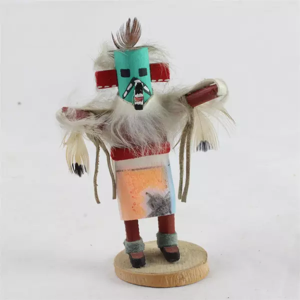 Native American Kachina Doll Dancing Eagle 4.5" Hand-Painted Collectible