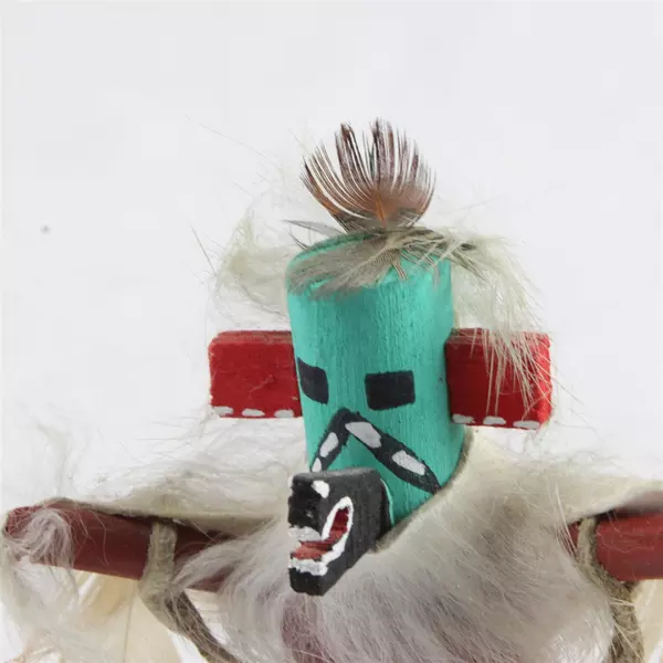 Native American Kachina Doll Dancing Eagle 4.5" Hand-Painted Collectible