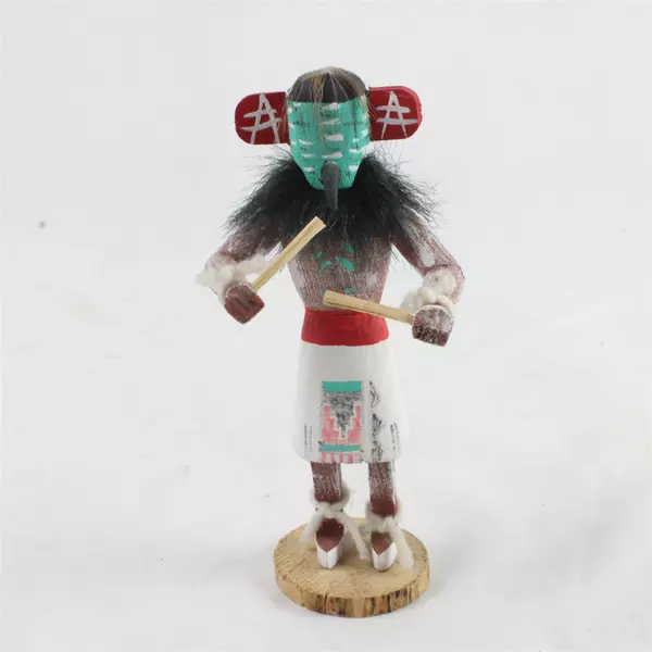 Vtg Navajo Road Runner Kachina Doll Native American 6.75" Folk Art