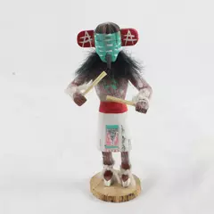Vtg Navajo Road Runner Kachina Doll Native American 6.75" Folk Art