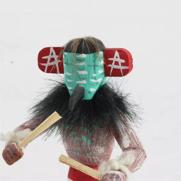 Vtg Navajo Road Runner Kachina Doll Native American 6.75" Folk Art