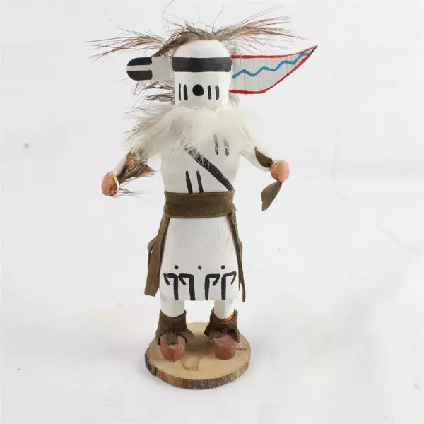 Vintage Zuni Kachina Doll Rain Priest 6.5" Native American Collectible