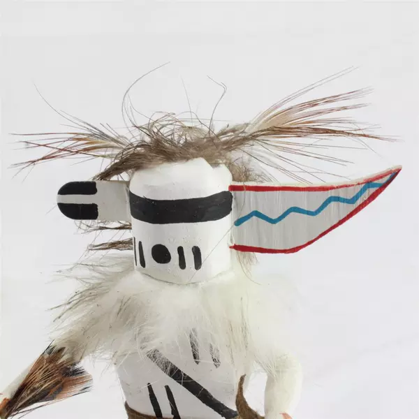 Vintage Zuni Kachina Doll Rain Priest 6.5" Native American Collectible