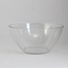 Pittsburgh Steelers 11" Clear Glass Serving Bowl NFL Team Logo Collectible