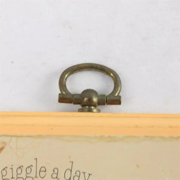 Vintage Hallmark Bunny Plaque 3.75x3.75 A Giggle a Day Keeps the Glums Away