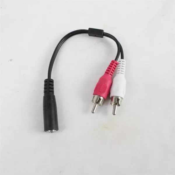 RCA Y Splitter Audio Jack Cable Adapter 1 Female to 2 Male