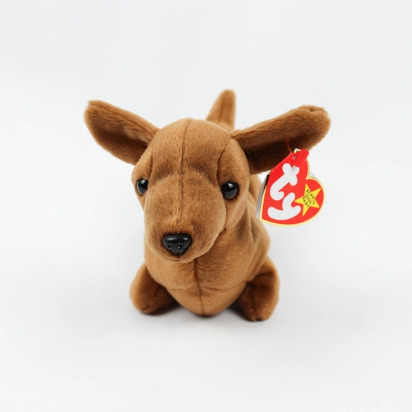 Ty Beanie Babies Weenie 1995 Brown Wiener Dog With Tag Plush Toy Style 4013
